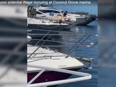 Second arrest made after video showed mass balloon-popping at a Coconut Grove marina