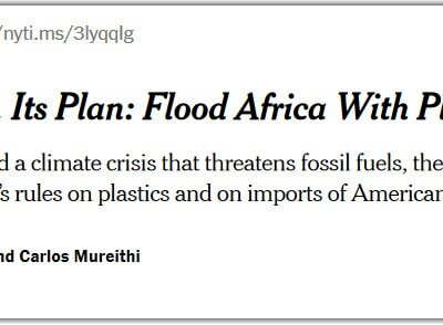 Big Oil – flooding Africa with plastics