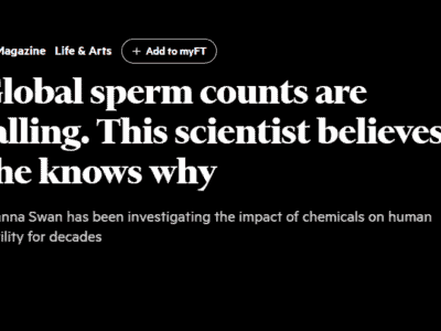 Global sperm counts are falling. This scientist believes she knows why