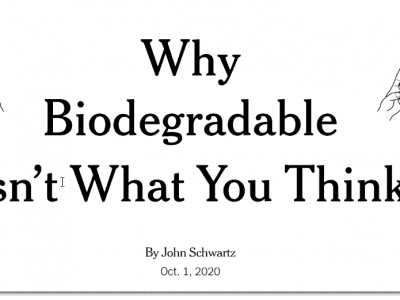 Why ‘biodegradable’ isn’t what you think – NYT