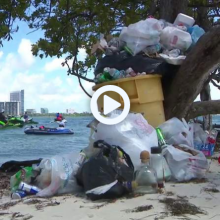 Holiday weekend highlights trash trouble on Miami islands